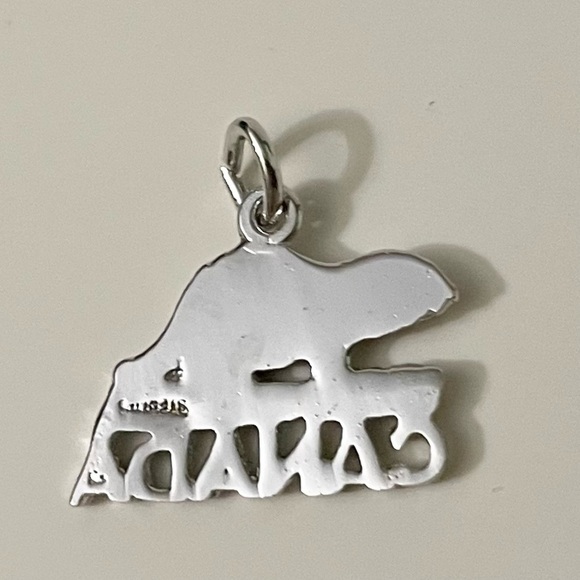 Vintage Sterling Silver Beaver Charm Pendant - Picture 5 of 6